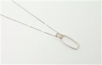 Collana Lorenza Gioielli Donna Collana Fantasia in Oro bianco Zirconia CL285021 - CL285021